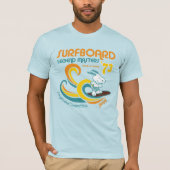 Erdnüsse | Snoopy Surfboard Longboard Wettbewerb T-Shirt (Vorderseite)