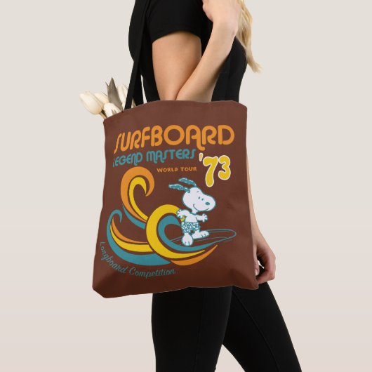 Erdnüsse | Snoopy Surfboard Longboard Wettbewerb Tasche (Von Nahem)