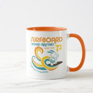 Erdnüsse   Snoopy Surfboard Longboard Wettbewerb Tasse