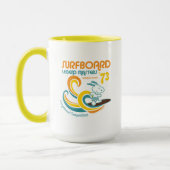 Erdnüsse | Snoopy Surfboard Longboard Wettbewerb Tasse (Links)