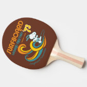 Erdnüsse | Snoopy Surfboard Longboard Wettbewerb Tischtennis Schläger (Seitenansicht)