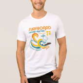 Erdnüsse | Snoopy Surfboard Longboard Wettbewerb Tri-Blend Shirt (Vorderseite)