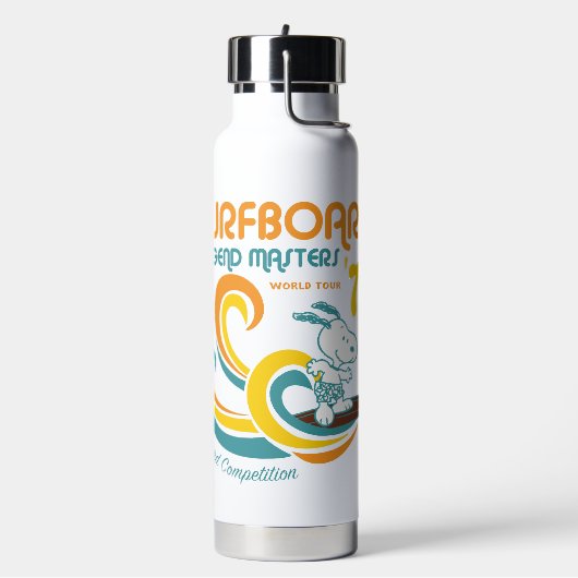 Erdnüsse | Snoopy Surfboard Longboard Wettbewerb Trinkflasche (Links)