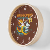 Erdnüsse | Snoopy Surfboard Longboard Wettbewerb Uhr (Winkel)