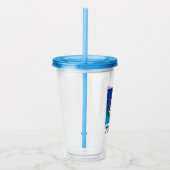 Erdnüsse | Snoopy Surfing | Name hinzufügen Acryltrinkbecher (Rechts)