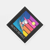 Erdnüsse | Snoopy Surfing Serviette (Ecke)