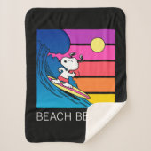 Erdnüsse | Snoopy Surfing Sherpadecke (Vorderseite)