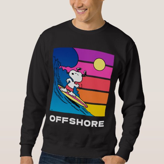 Erdnüsse | Snoopy Surfing Sweatshirt (Vorderseite)