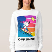 Erdnüsse | Snoopy Surfing Sweatshirt (Vorderseite)
