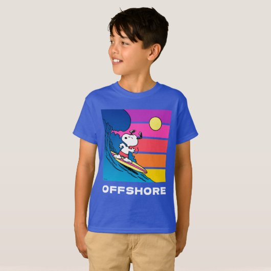 Erdnüsse | Snoopy Surfing T-Shirt (Vorne ganz)