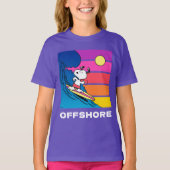 Erdnüsse | Snoopy Surfing T-Shirt (Vorderseite)