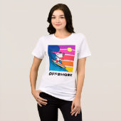 Erdnüsse | Snoopy Surfing Tri-Blend Shirt (Vorderseite voll)