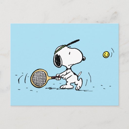 Erdnüsse | Snoopy Tennis Player Postkarte (Vorderseite)