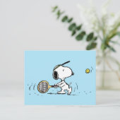 Erdnüsse | Snoopy Tennis Player Postkarte (Stehend Vorderseite)