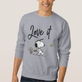 Erdnüsse | Snoopy Tennis Player Sweatshirt (Vorderseite)