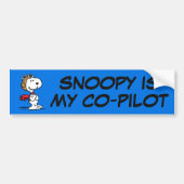 Erdnüsse | Snoopy the Fliegerace Autoaufkleber (Vorne)