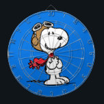Erdnüsse | Snoopy the Fliegerace Dartscheibe<br><div class="desc">Dieses niedliche Peanuts-Design zeigt Snoopy als Ass-Lektüre des Ersten Weltkriegs,  um den Roten Baron von Deutschland zu übernehmen.</div>