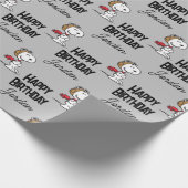 Erdnüsse | Snoopy the Fliegerace Geschenkpapier (Ecke)