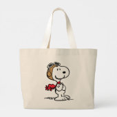 Erdnüsse | Snoopy the Fliegerace Jumbo Stoffbeutel (Rückseite)