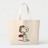 Erdnüsse | Snoopy the Fliegerace Jumbo Stoffbeutel (Vorne)