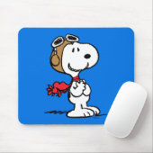 Erdnüsse | Snoopy the Fliegerace Mousepad (Mit Mouse)