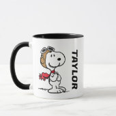 Erdnüsse | Snoopy the Fliegerace | Name hinzufügen Tasse (Links)