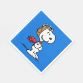 Erdnüsse | Snoopy the Fliegerace Serviette (Ecke)
