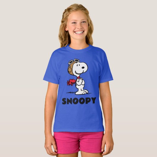 Erdnüsse | Snoopy the Fliegerace T-Shirt (Vorne ganz)