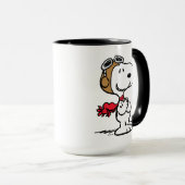 Erdnüsse | Snoopy the Fliegerace Tasse (VorderseiteRechts)