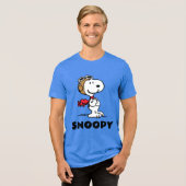 Erdnüsse | Snoopy the Fliegerace Tri-Blend Shirt (Vorderseite voll)