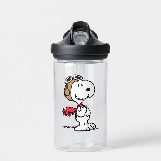 Erdnüsse | Snoopy the Fliegerace Trinkflasche (Vorne)
