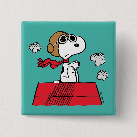 Erdnüsse | Snoopy the Flying Ace Button (Vorderseite)