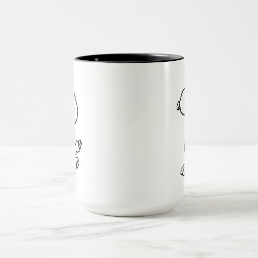 Erdnüsse | Snoopy the Flying Ace BW Tasse (Zentrum)