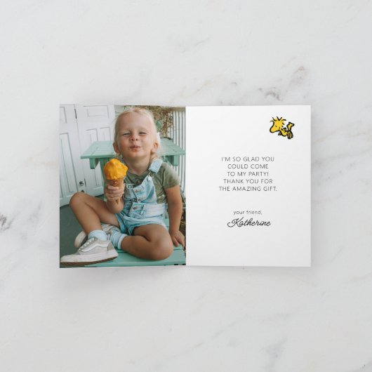 Erdnüsse | Snoopy the Flying Ace Dankeskarte (Innenseite)