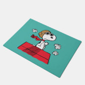 Erdnüsse | Snoopy the Flying Ace Fußmatte (Schrägansicht)