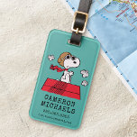 Erdnüsse | Snoopy the Flying Ace Gepäckanhänger<br><div class="desc">Dieses niedliche Peanuts-Design zeigt Snoopy als Ass-Lektüre des Ersten Weltkriegs,  um den Roten Baron von Deutschland zu übernehmen.</div>