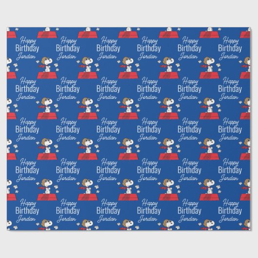 Erdnüsse | Snoopy the Flying Ace Geschenkpapier (Flach)