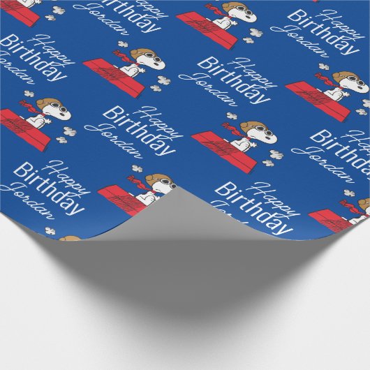 Erdnüsse | Snoopy the Flying Ace Geschenkpapier (Ecke)