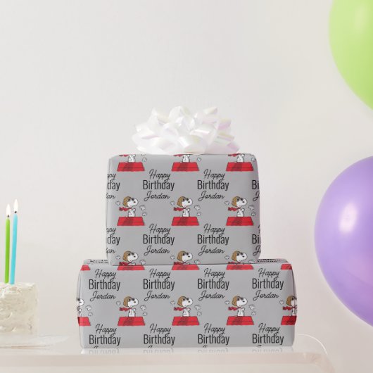 Erdnüsse | Snoopy the Flying Ace Geschenkpapier (Partygeschenke)