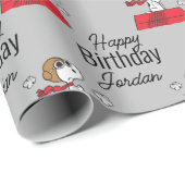 Erdnüsse | Snoopy the Flying Ace Geschenkpapier (Rolleneckpunkt)
