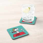 Erdnüsse | Snoopy the Flying Ace Getränkeuntersetzer (Rechte Seite)