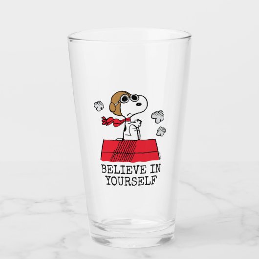 Erdnüsse | Snoopy the Flying Ace Glas (Vorderseite)