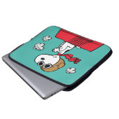 Erdnüsse | Snoopy the Flying Ace Laptopschutzhülle (Vorne Knopf)