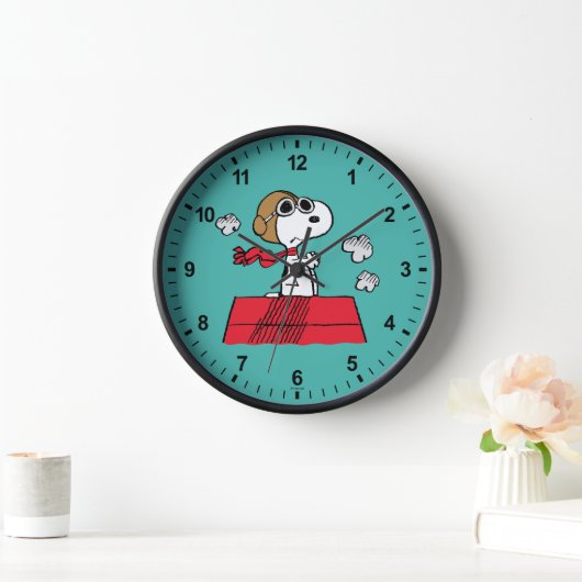 Erdnüsse | Snoopy the Flying Ace | Name hinzufügen Uhr (Zuhause)