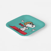 Erdnüsse | Snoopy the Flying Ace Pappteller (Gewinkelt)