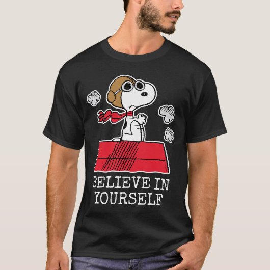 Erdnüsse| Snoopy the Flying Ace Tri-Blend Shirt (Vorderseite)