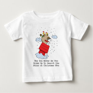 Erdnüsse   Snoopy the Flying Ace zu Weihnachten Baby T-shirt