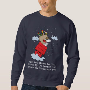 Erdnüsse   Snoopy the Flying Ace zu Weihnachten Sweatshirt