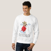 Erdnüsse | Snoopy the Flying Ace zu Weihnachten Sweatshirt (Vorne ganz)