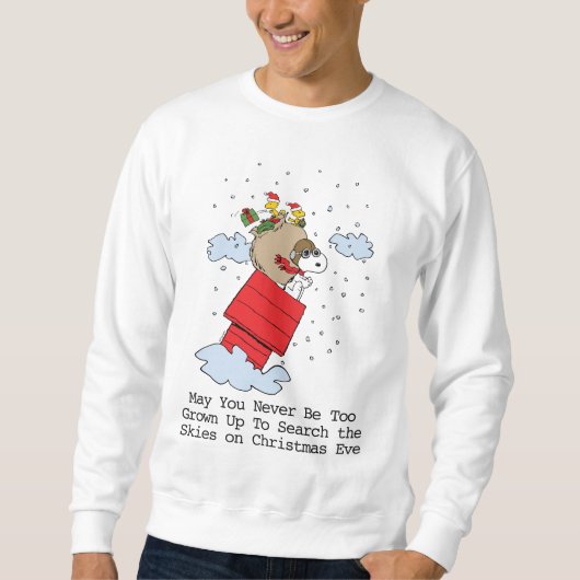 Erdnüsse | Snoopy the Flying Ace zu Weihnachten Sweatshirt (Vorderseite)